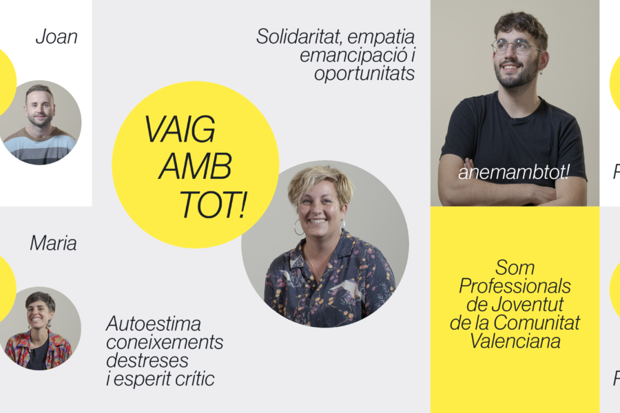L’Associació de Professionals de Joventut de la Comunitat Valenciana llança la campanya #Anemambtot per a visibilitzar el seu treball